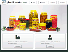 Tablet Screenshot of plasticosalcaraz.com